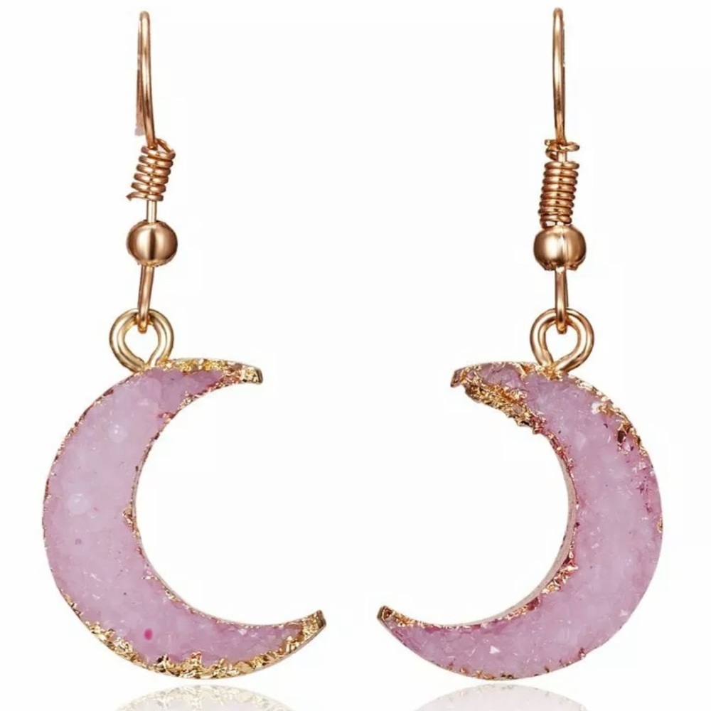 NEW Pink Crystal Earrings